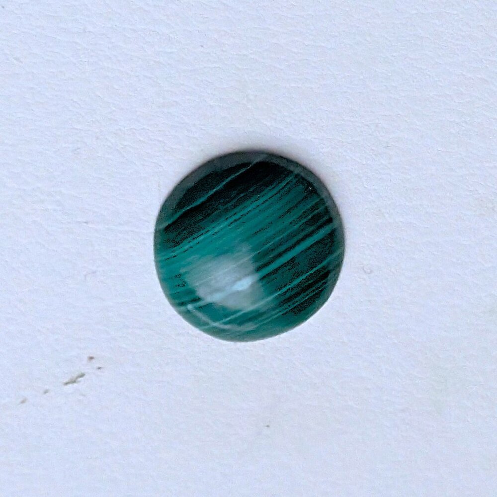 NEW Genuine Green Malachite Round Loose Cabochon Gem Gemstone 18mm x 18mm